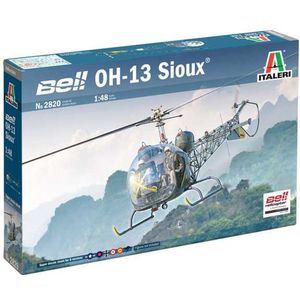 1:48 Italeri 2820 OH-13 Sioux Helicopter Plastic Modelbouwpakket