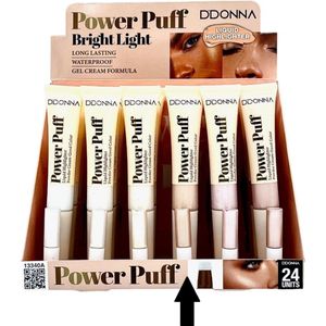 D'Donna - Vloeibare Highlighter - Highlighter - Power Puff - Spons applicator - Make-up - Glow - Waterproof - Long Lasting - Champagne Goud - Nummer 4