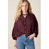 Sissy-Boy - Oversized Blouse - Donkerbruin