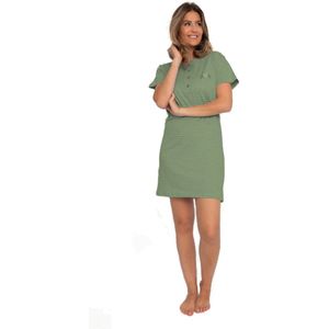 Cocodream dames nachthemd - 100% katoen - maat XXL - Be youtiful groen