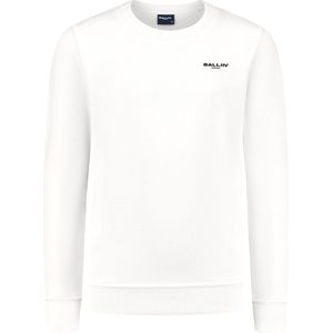 Ballin Amsterdam - Jongens Regular fit Sweaters Crewneck LS - Off White - Maat 10