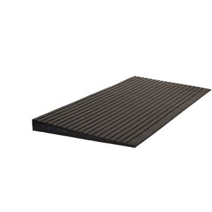 Drempelhulp Rubber Budget - 40 mm Hoog - Oprijplaat Voor Rolstoel, Rollator En Scootmobiel - Rubberen Oprijhelling - Recht