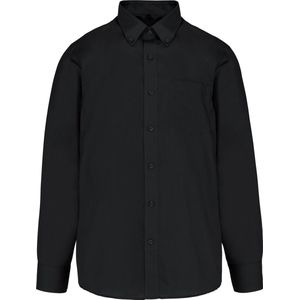 Kariban Heren non-iron overhemd lange mouwen K537 - Black - L