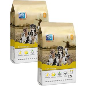 Carocroc Low Energy Vlees&Gevogelte - Hondenvoer - 2 x 3 kg