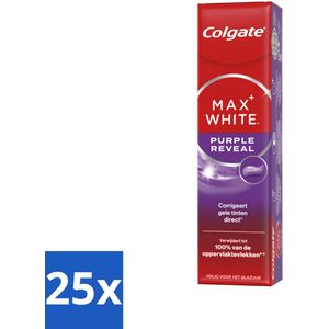 Colgate - Tandpasta - Max White - Purple Reveal - 75 ml - Bulkverpakking - 25 stuks