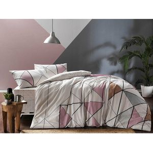 Marvel ranforce 2-persoons dekbedovertrekset 200x220cm met hoeslaken en 2 kussenslopen roze