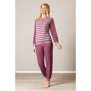 Hajo - Damespyjama - Donker Roze - Badstof