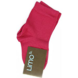 Babysokken 3-6 mnd fuchsia biologisch katoen