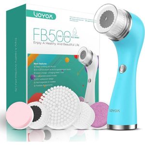 Oplaadbare Gezichtsreinigingsborstel 5-in-1 - Waterdicht voor Diepe Huidreiniging en Massage