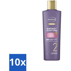 Andrélon – Conditioner – Pro Care Amino+ Glossy Shine – 250 ml - Bulkverpakking - 10 stuks