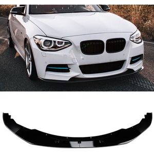 Splitter voorspoiler spoiler lip passend voor BMW 1 serie F20 F21 pre-LCI met M-Tech pakket 2011-2015