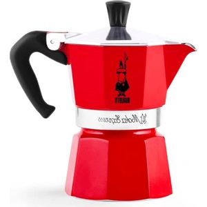 Iconische Espressomaker Op Warmtebronnen - Echte Italiaanse Koffie - 6 Kops Moka Percolator (270 Ml) - Aluminium Zilverkleurig