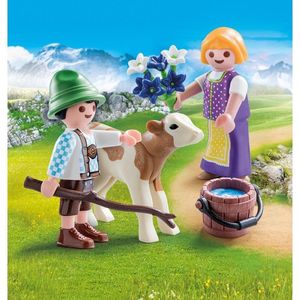 PLAYMOBIL  Kinderen met kalf - 70155