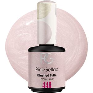 Pink Gellac Gellak - 448 Blushed Tulle 15ml - Roze Gel Nagellak - Gellac - Gel Nagels Producten - Bruiloft Editie