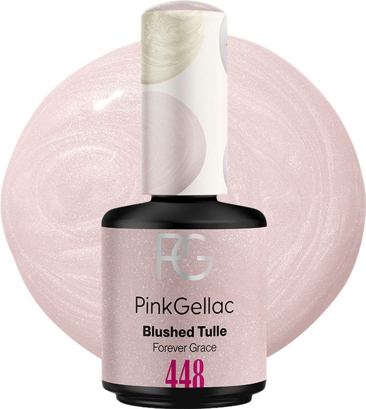 Pink Gellac - 448 Blushed Tulle - Gellak - Roze - 15ml - Bruiloft Editie