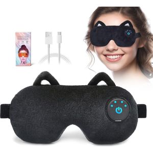 Draadloos Oplaadbaar verwarmd Oogmasker voor Verlichting van Droge Ogen - Herbruikbaar en Draagbaar