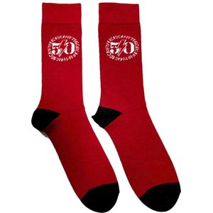 AC/DC - 50th Logo Sokken - EU 39-45 - Rood