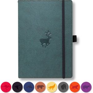 Dingbats A6 Pocket Wildlife Green Deer Notebook - Lined