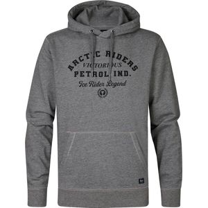 Petrol Industries - Heren Artwork Hoodie Wyatt - Grijs - Maat S