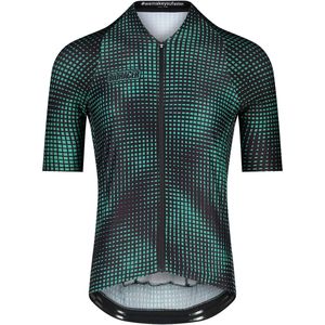 BIORACER Icon - Fietsshirt Zomer - Heren - Groen Optic Art - Korte Mouw - Ademend & Aansluitend - Maat S