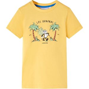 vidaXL - Kindershirt - 116 - lichtokerkleurig