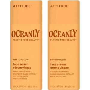 Attitude Cadeauset Oceanly Phyto-Glow Mini - Attitude Oceanly Phyto Glow Gezichtscreme - Attitude Oceanly Phyto Glow Gezichtsserum