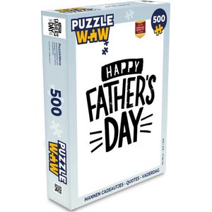Puzzel Quotes - Papa - Happy Father's Day - Spreuken - Legpuzzel - Puzzel 500 stukjes - Vaderdag cadeautje - Cadeau voor vader en papa