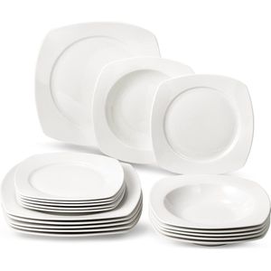 Luxe Servies - serviesset  6 persone - dinnerset - borden, schalen, mokken set - duurzaam - premium kwaliteit