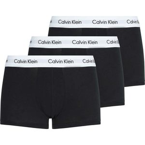 Calvin Klein 3-Pack Heren Low Rise Trunks - Zwart - Maat S - Let op: Valt klein