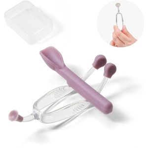 Lenzen Zuignap - 1 set Paars - Contactlenshouder - Lenzen Pincet - Lens Ploffertje - zachte contactlensverwijderaar - Siliconen Zachte - voor meisjes met lange nagels - contactlensverwijderaar voor thuisgebruik op reis