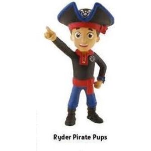 Paw Patrol - Pirate Pups Ryder taart topper decoratie en speelfiguurtje - 7 cm.