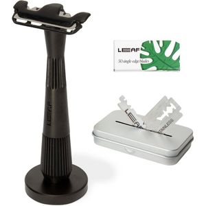 Leaf Shave | The Thorn Razor Black | Complete Set