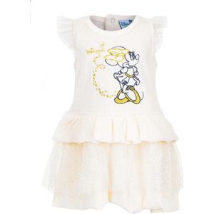 Disney Minnie Mouse baby jurkje - katoen velours - off-white maat 92/98 (36 maanden)