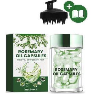 BeautyFit® - Rosemary Oil - 100% puur - Rozemarijn Olie - Incl Ebook, Scalp Massager, Kammen - Hair Growth - Haargroei - Haargroei Serum - Wonderolie - Haaruitval - Baardgroei - Wimpers - Wenkbrauw - 100% natuurlijk - Caps