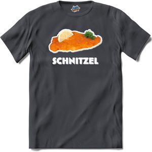 Schnitzel -  grappig verjaardag kleding cadeau - eten teksten - T-Shirt - Dames - Mouse Grey - Maat XL