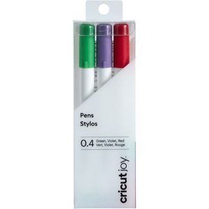 Cricut Joy Fine Point Pennenset - roze, groen, violet - 0.4mm - 3 stuks