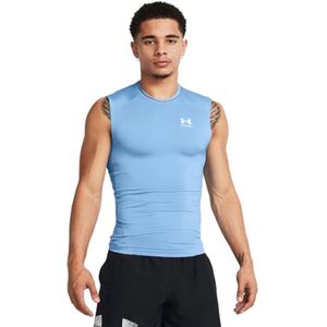 Heren Compressie Basislaag Vest in Zwart/Wit