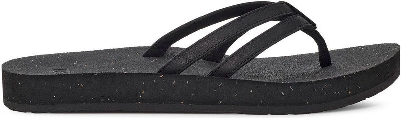 Teva - ReFlip Strappy Leather - Teenslippers - Zwart