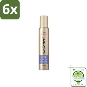 Wella – Flex 2 Days Volume – Haarmousse – 200 ml - Voordeelverpakking - 6 stuks - Haarmousse - Volume