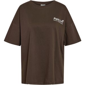 Noisy may T-shirt Nmida 2/4 Sporty T-shirt 27037814 Chocolate Dames Maat - XS