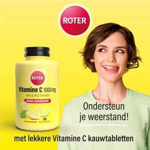 Roter - Vitamine C 1000 mg - Kauwtabletten - Citroen - 50 stuks