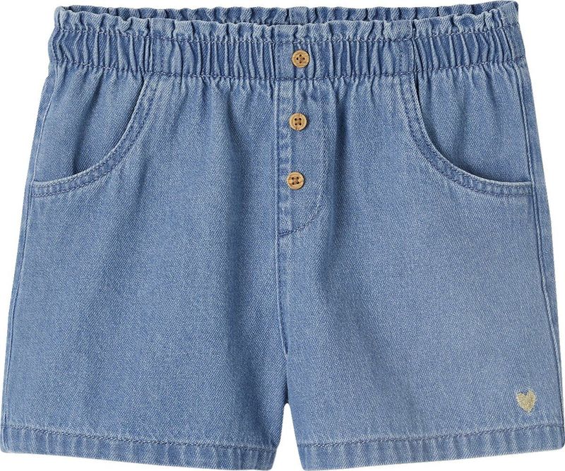 Vertbaudet - Meisjesshort - Licht Denim - Korte Broeken