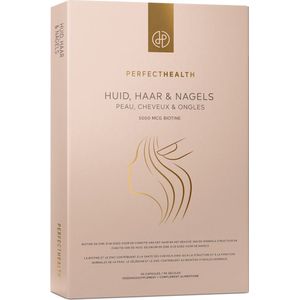 Perfect Health Huid Haar & Nagels – All-in-One met Biotine & Keratine – Voor Stralende Huid, Haar & Nagels – 90 Capsules