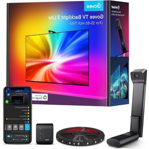 TV LED Strip with Fish Eye Correction Function Sync for 55-65 Inch TVs 3.6 m RGBICW WiFi - 4 Colours in 1 Lamp Bead Voice and App Control