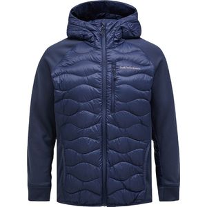 Peak Performance M Helium Down Hybrid Hood Jassen Dames - Winterjas - Donkerblauw - Maat L