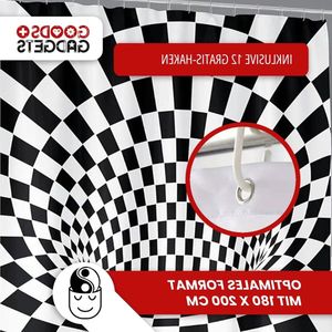 Badgordijn waterdicht wasbaar anti-schimmel van 100% polyester voor badkuip en douchebak; Aziatische Feng Shui bamboestijl (3D-patroon)