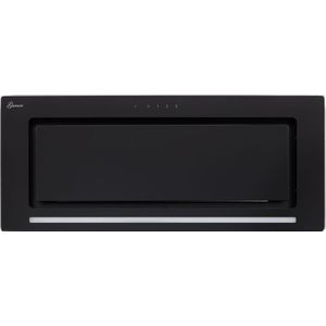 GURARI plafondluik GCH E 217 90 BL PRIME N+Koolfilter, Afzuigkap 90 cm, zwart glas, 1000m³/h