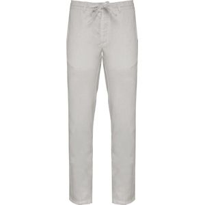 Native Spirit Ecologisch verwassen herenbroek in linnen NS732 - Washed White - 38 FR