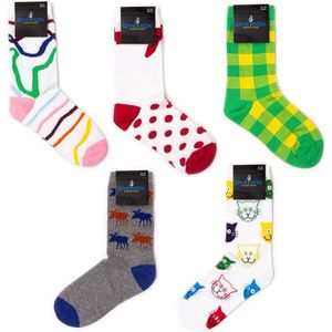 Ove Sox - Dames en Heren sokken - Cool socks - Multi colors - vrolijke sokken - 5 paar - Maat 35-39