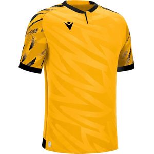 Macron Themis Eco Shirt Korte Mouw Heren - Amber / Zwart | Maat: XL